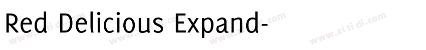 Red Delicious Expand字体转换